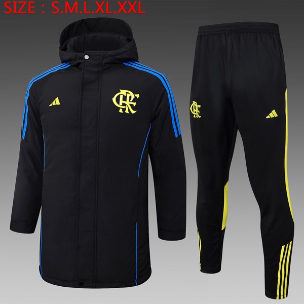 Abrigo Flamengo Conjunto Completo 2024-2025 Negro